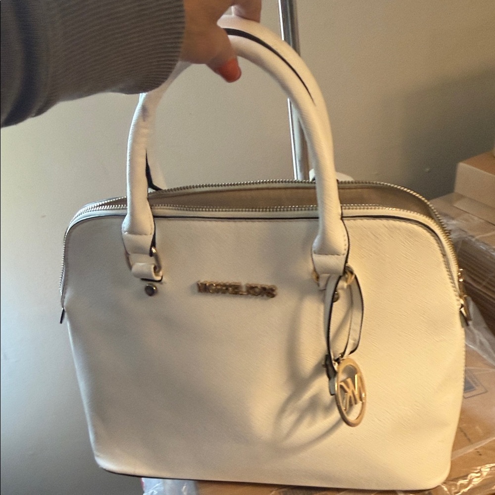 Michael Kors Ivory Satchel Bag - Picture 6 of 6